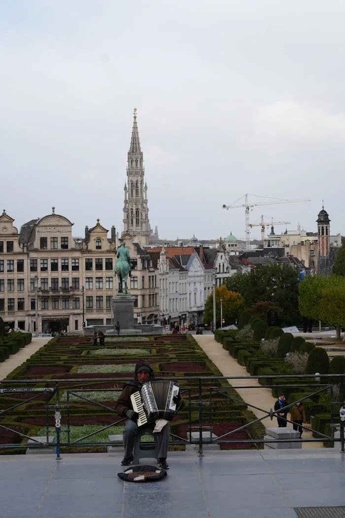 Vue sur Bruxelles depuis le Mont des Arts